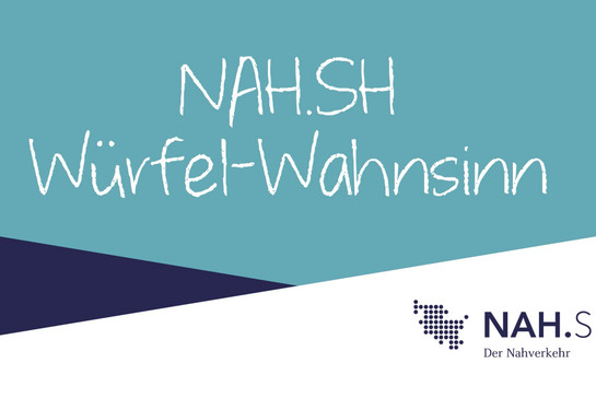 Türkiser Hintergrund mit dem Logo von NahSH