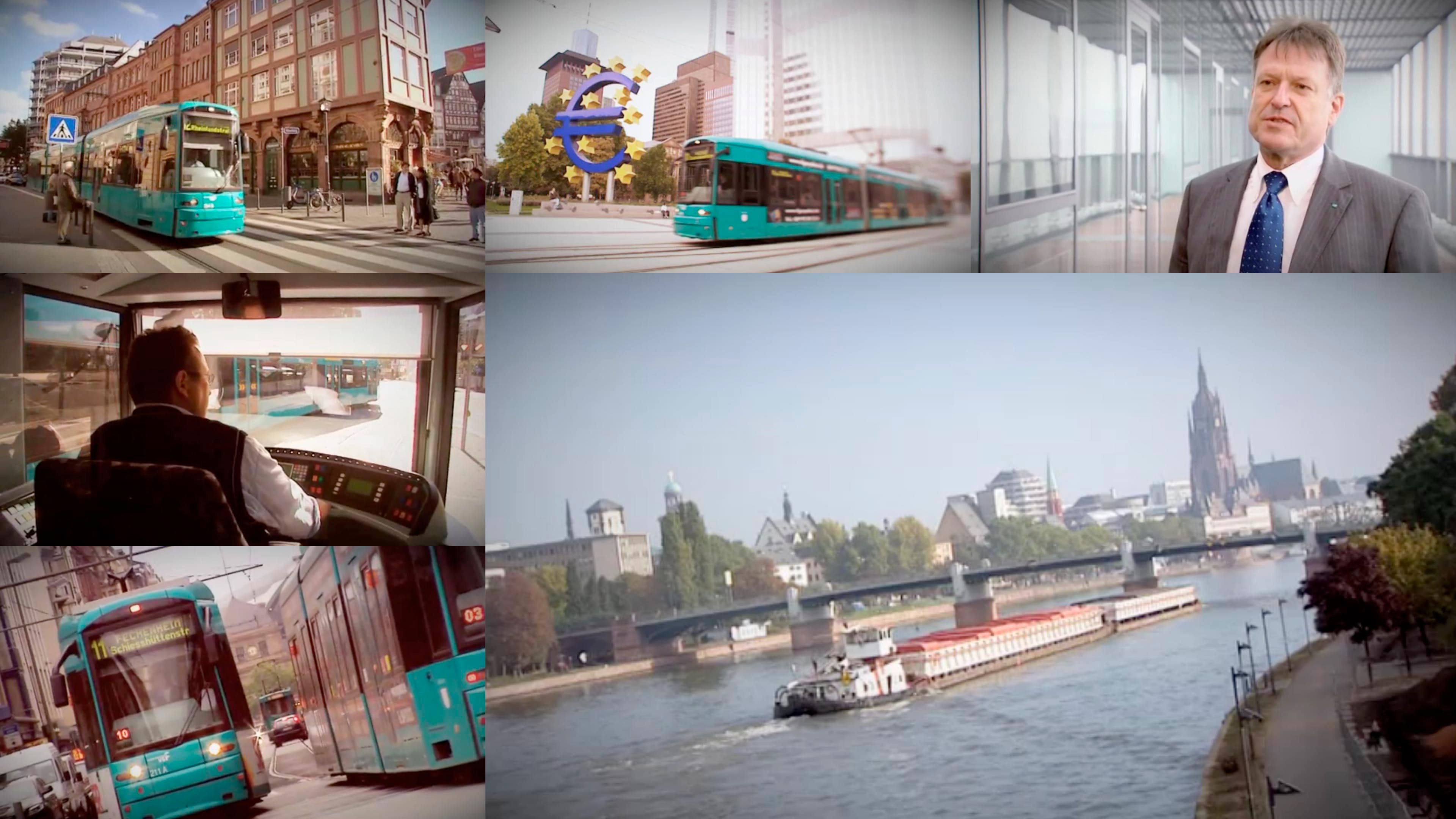 Eine Collage aus sechs Fotos, darauf sieht man verschiedene Aufnahmen einer S-Bahn.