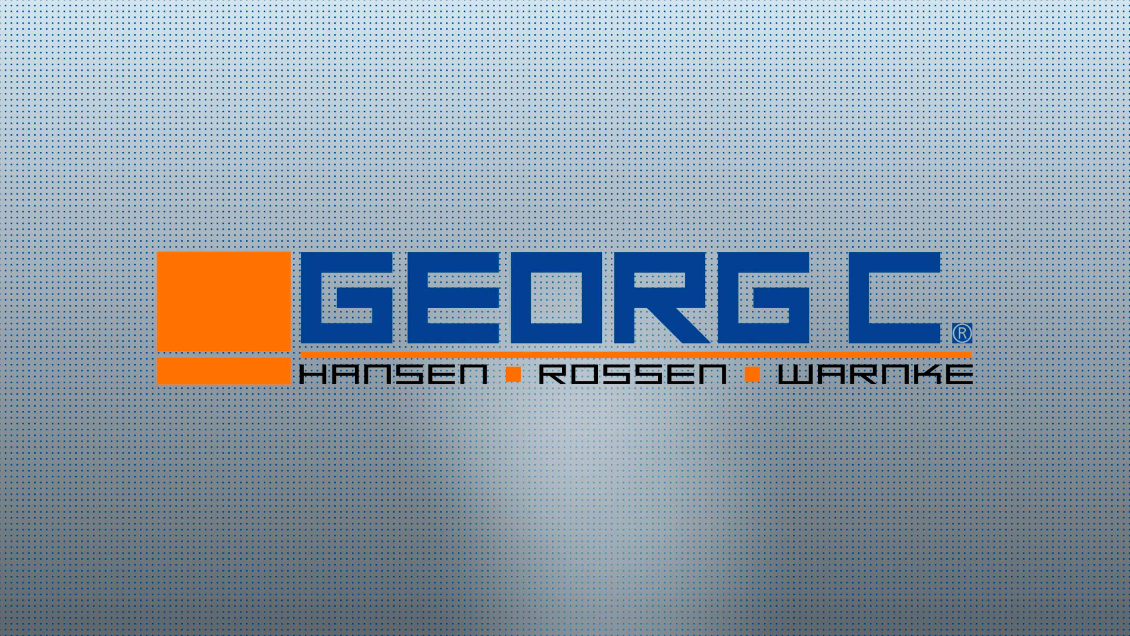 Georg C Logo auf grauen Hintergrund