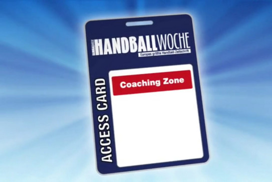 Eine blaue Accesscard für Handball