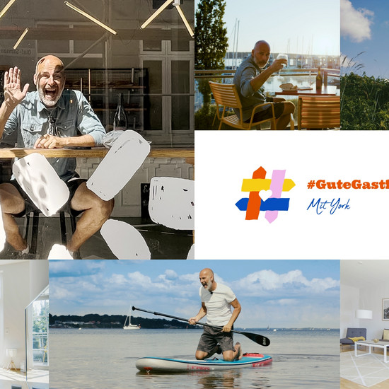 #GuteGastfreunde Bildercollage von Gutegastfreunde mit York als Moderator