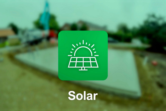 Ein grünes Icon für Solar