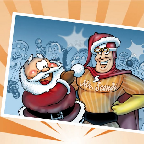 Comic von Mr. Scandi und Weihnachtsmann