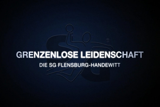 SG Flensburg Handewitt Logo mit einem weißem overlay einer Schrift