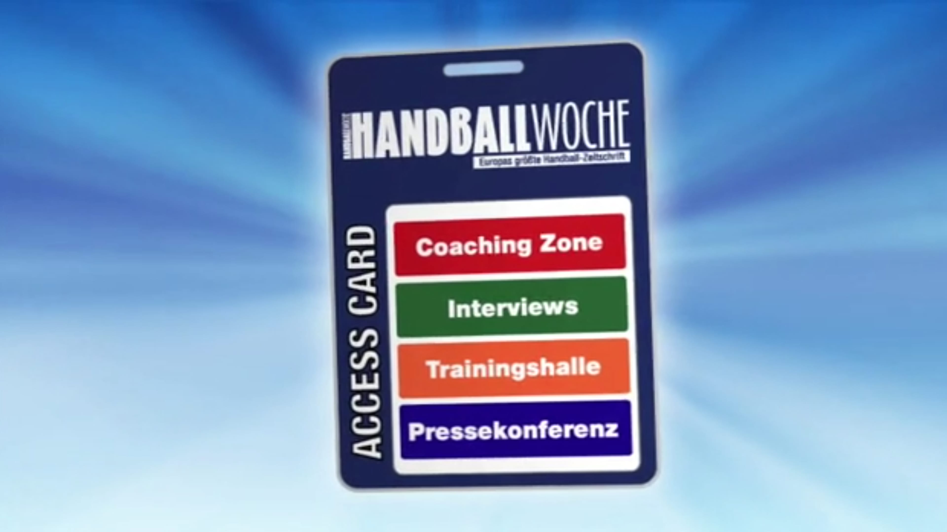 Die Accesscard der Handballwoche