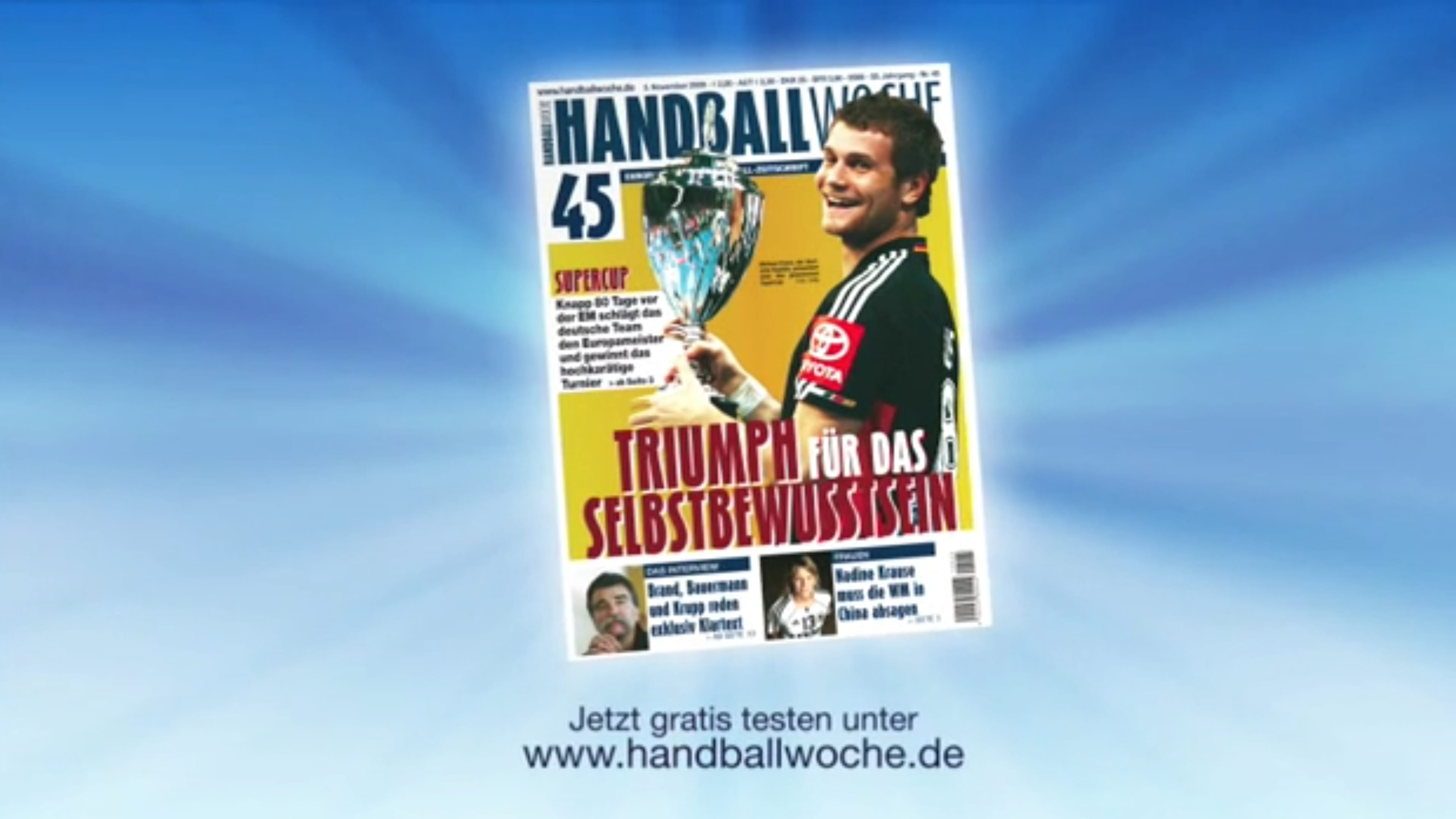 Cover des Magazins Handballwoche